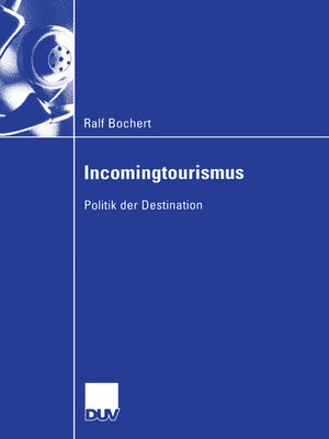 cover image of Incomingtourismus